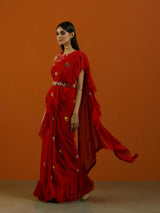 Phool Sitara Saree And Blouse