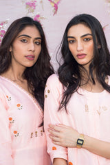 Mahua Buti Kurta With Chanderi Silk Straight Pants