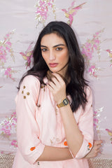 Mahua Resham Buti Jacket Dress With Chanderi Silk Resham Work Palazzo