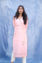 Mahua Buti Kurta With Chanderi Silk Straight Pants
