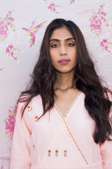 Mahua Buti Kurta With Chanderi Silk Straight Pants