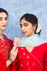 Oorja Gherdar Resham Kurta With Chanderi Silk Garara