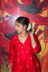 Oorja Resham Buti Short Kurta With Pants