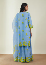 The Backyard Rose Sharara Set