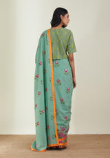 The Old Garden Roses Saree