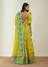 The Wild Rose Garden Lehnga