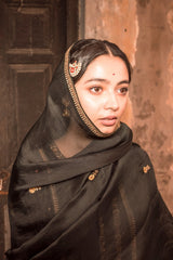 Shyama Resham Zardozi Kurta With Pants and Organza Silk Dupatta