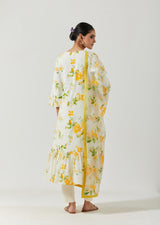 Ivory Multi Color Printed Kurta Set