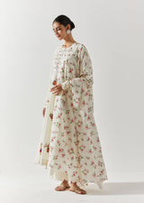 Ivory Cotton Mal Kurta Set