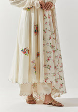 Ivory Cotton Mal Kurta Set