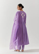 Mauve Cotton Mal Kurta Set