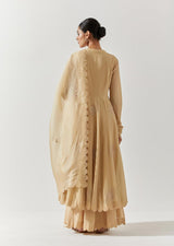 Beige Colour Cotton Mal Kurta Set