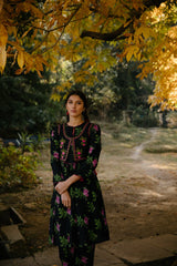 Rasna Bhasin spotted wearing Guldashta Printed Pashmina Silk Kurta Set 