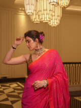Karishma Tanna in Gulabi Taara Saree And Blouse