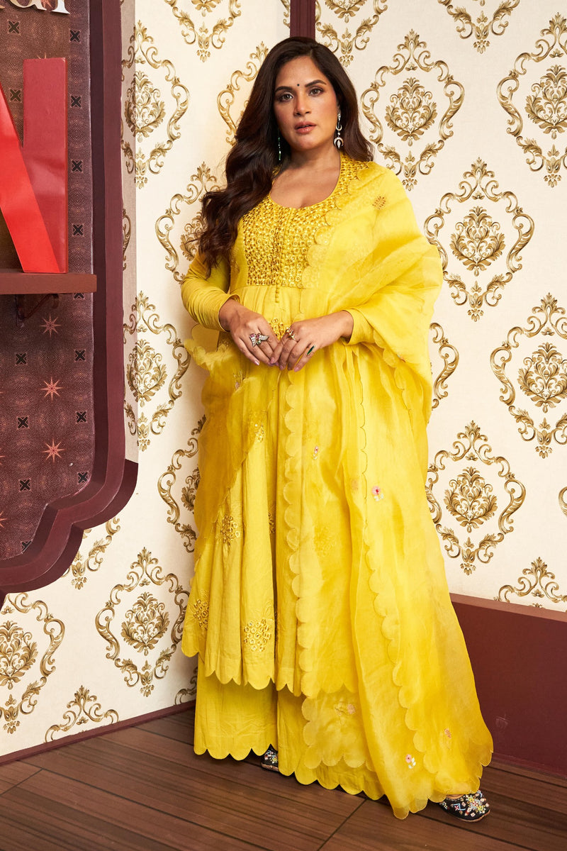 Richa Chadha spotted wearing AMALTAAS KALI  KURTA