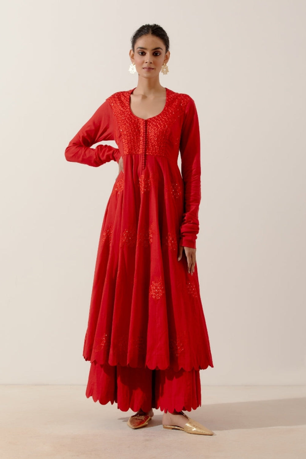 GULMOHAR KALI KURTA SET – label earthen