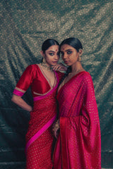 LAAL SITARA SAREE AND BLOUSE