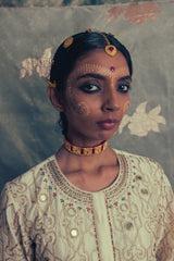 SHEESHMAHAL KURTA ODHNI SET