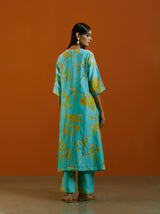 Aasmaani Jaal Kurta Set