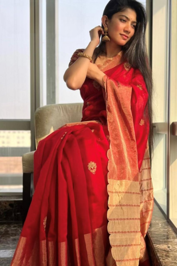 Sai Pallavi spotted wearing Nalini Saree