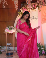 Nivetha Pethuraj in Zariphool  Rani Saree  & Blouse