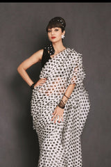Shilpa Shetty spotted wearing Chai & Batasha Organza Silk Sari & Blouse