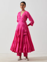 BASANTI GULAB KALI KURTA SET