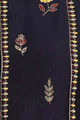 Neelkamal Zari Floral Buti Kurta With Chanderi Silk Pants and Dupatta