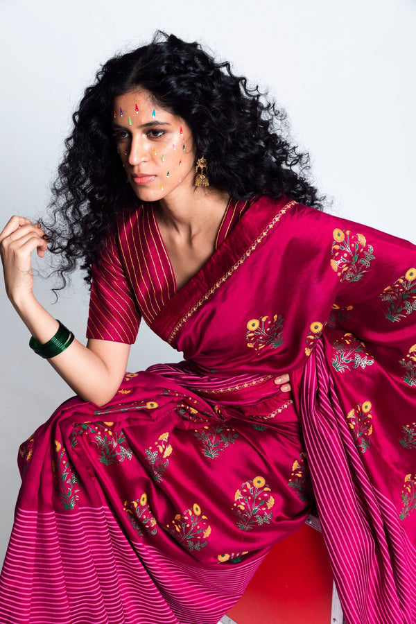 Sangli  Handwoven Silk Printed Sari