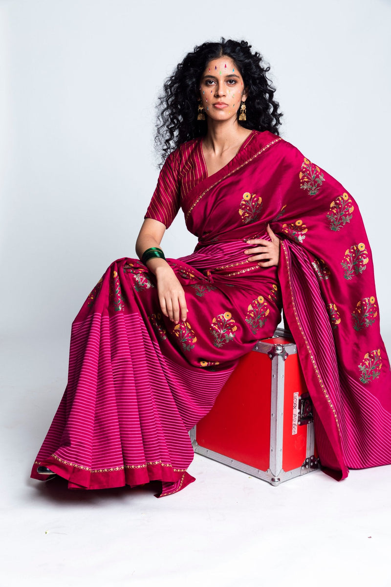 Sangli  Handwoven Silk Printed Sari