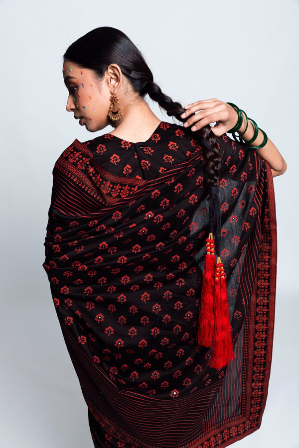 Unai Printed Chanderi Silk Sari