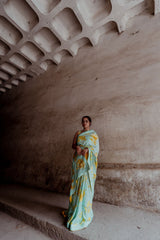 Aasmani Jaal Sitara Saree
